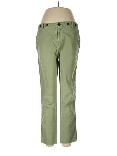 Pre-owned Zara Khaki Pant In Green