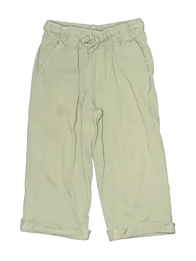 Pre-owned Zara Kids' Khaki Pant In Green