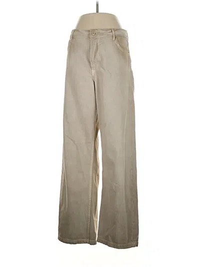Pre-owned Zara Khaki Pant In Tan