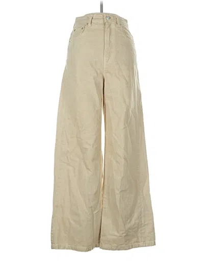 Pre-owned Zara Khaki Pant In Tan