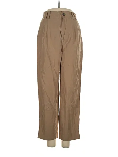 Pre-owned Zara Khaki Pant In Tan