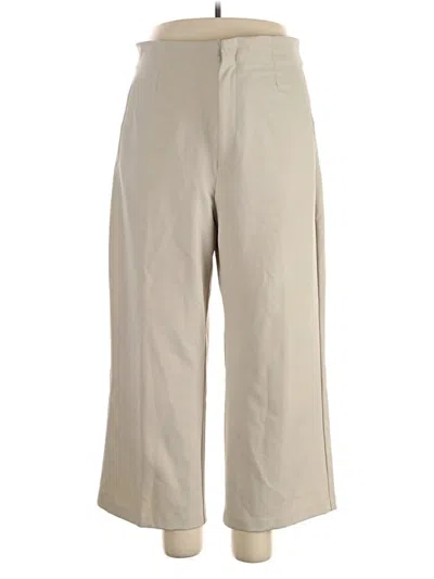 Pre-owned Zara Khaki Pant In Tan