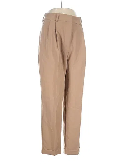 Pre-owned Zara Khaki Pant In Tan