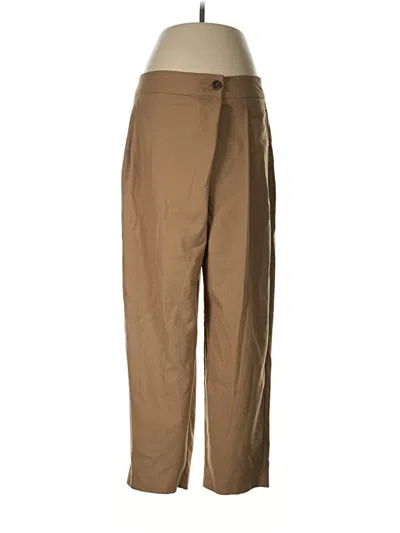 Pre-owned Zara Khaki Pant In Tan