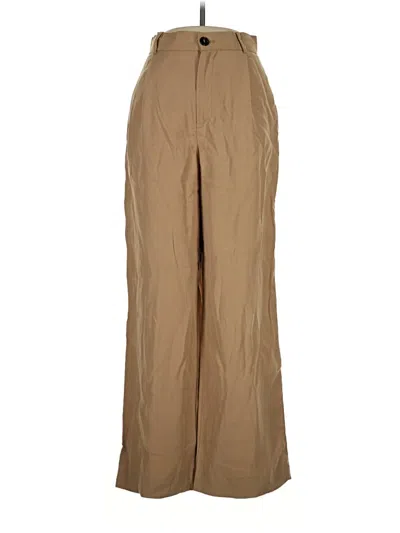 Pre-owned Zara Khaki Pant In Tan