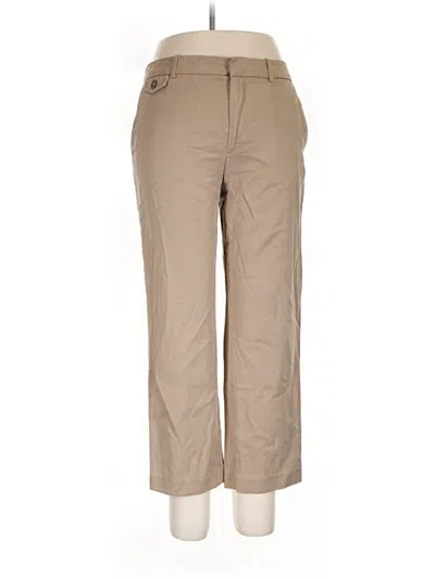 Pre-owned Zara Khaki Pant In Tan