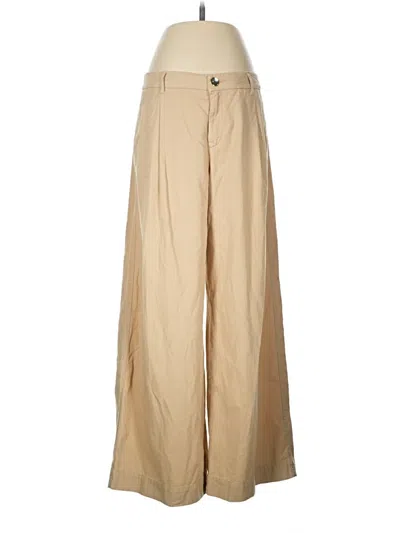 Pre-owned Zara Khaki Pant In Tan