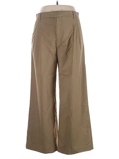 Pre-owned Zara Khaki Pant In Tan