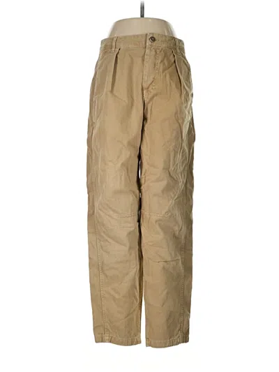 Pre-owned Zara Khaki Pant In Tan