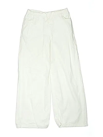 Pre-owned Zara Kids' Khaki Pant In White