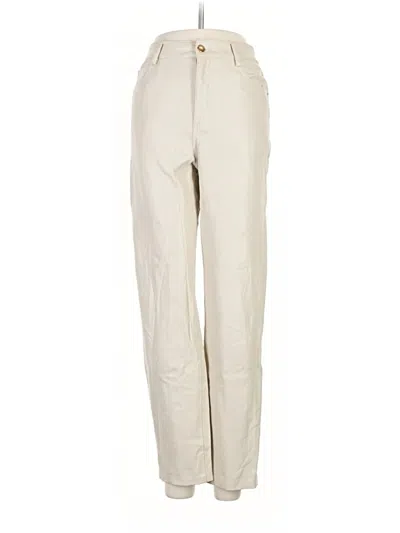 Pre-owned Zara Khaki Pant In White