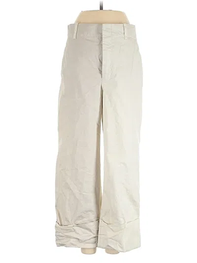 Pre-owned Zara Khaki Pant In White