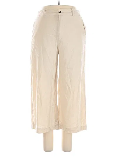 Pre-owned Zara Khaki Pant In White