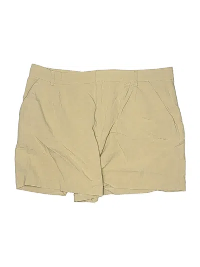Pre-owned Zara Khaki Shorts In Brown