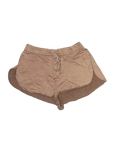 Pre-owned Zara Khaki Shorts In Brown