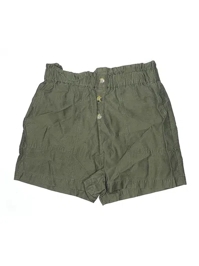 Pre-owned Zara Khaki Shorts In Green