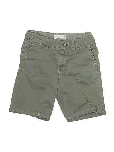 Pre-owned Zara Kids' Khaki Shorts In Green