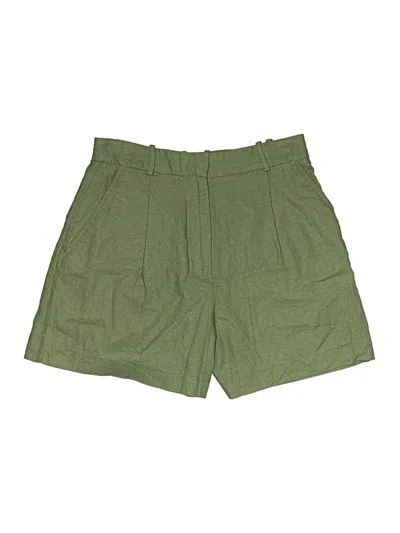 Pre-owned Zara Khaki Shorts In Green