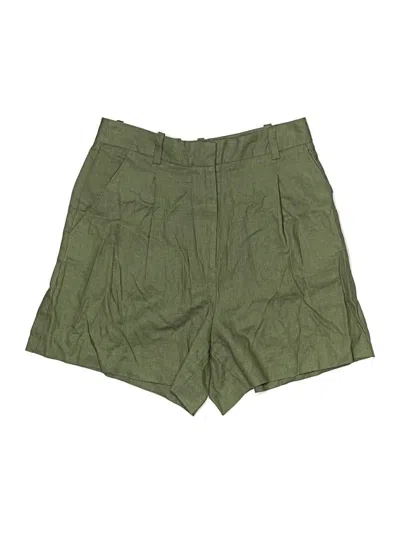 Pre-owned Zara Khaki Shorts In Green