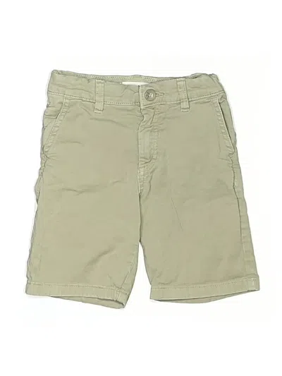 Pre-owned Zara Kids' Khaki Shorts In Green
