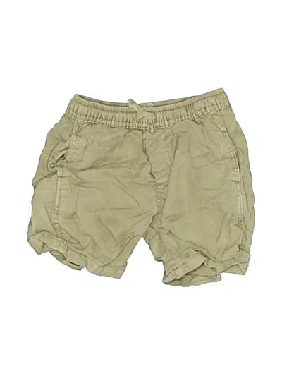 Pre-owned Zara Kids' Khaki Shorts In Green