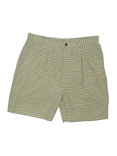 Pre-owned Zara Khaki Shorts In Green