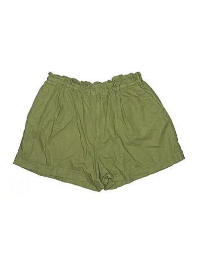 Pre-owned Zara Khaki Shorts In Green