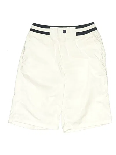 Pre-owned Zara Kids' Khaki Shorts In Ivory