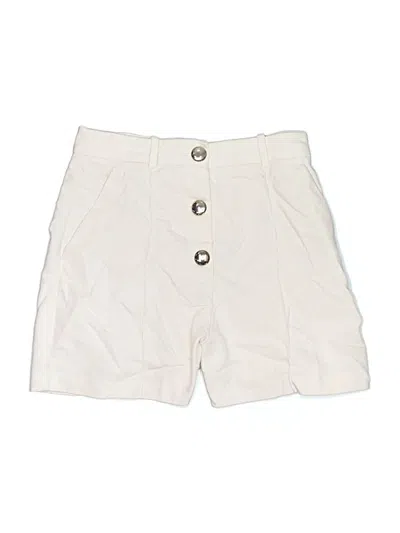 Pre-owned Zara Khaki Shorts In Ivory