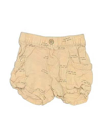Pre-owned Zara Kids' Khaki Shorts In Tan