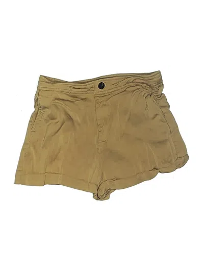 Pre-owned Zara Khaki Shorts In Tan