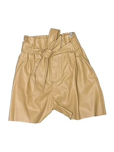 Pre-owned Zara Khaki Shorts In Tan