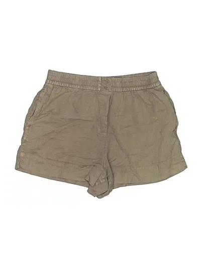 Pre-owned Zara Khaki Shorts In Tan