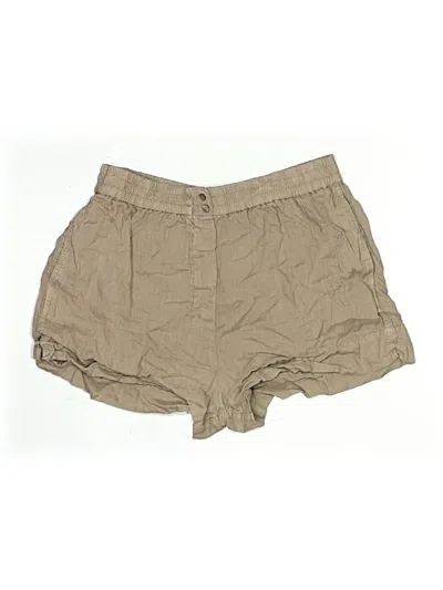 Pre-owned Zara Khaki Shorts In Tan