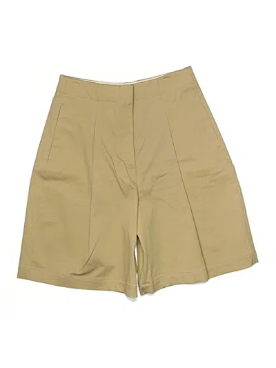 Pre-owned Zara Khaki Shorts In Tan