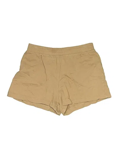Pre-owned Zara Khaki Shorts In Tan