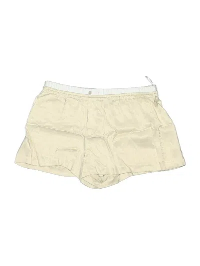 Pre-owned Zara Khaki Shorts In White