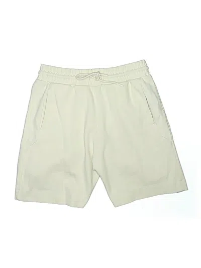 Pre-owned Zara Khaki Shorts In White