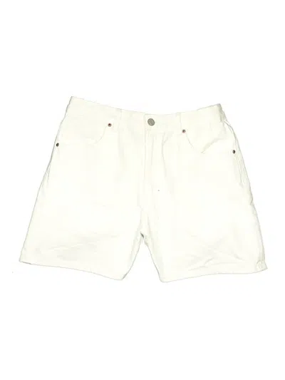 Pre-owned Zara Khaki Shorts In White