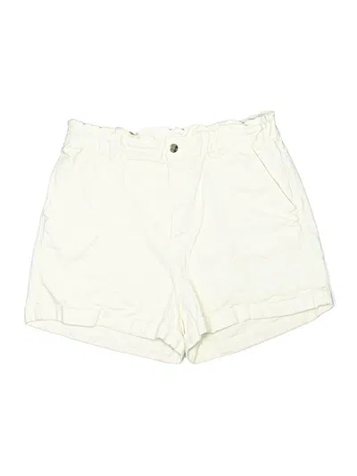 Pre-owned Zara Khaki Shorts In White