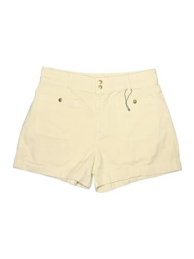 Pre-owned Zara Khaki Shorts In Yellow