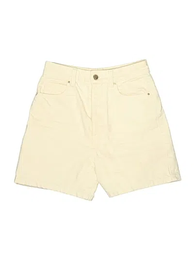 Pre-owned Zara Khaki Shorts In Yellow
