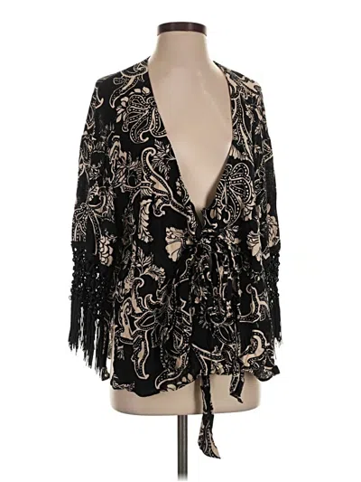 Pre-owned Zara Kimono In Black