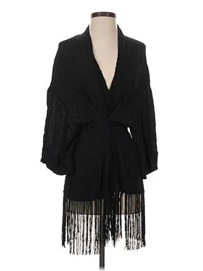 Pre-owned Zara Kimono In Black