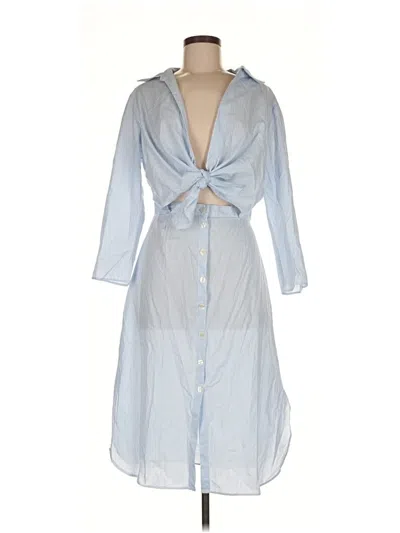 Pre-owned Zara Kimono In Blue