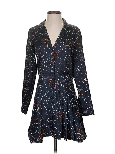 Pre-owned Zara Kimono In Blue