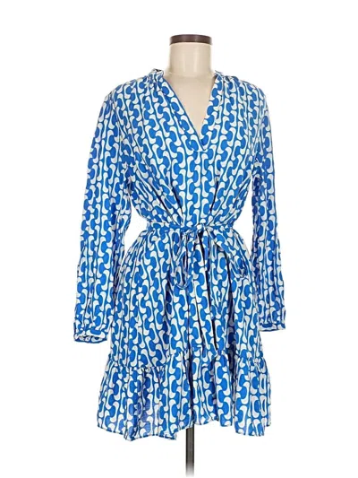 Pre-owned Zara Kimono In Blue