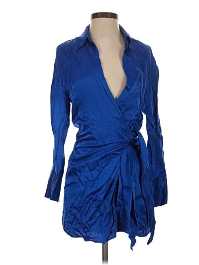Pre-owned Zara Kimono In Blue