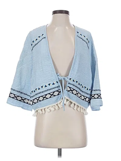 Pre-owned Zara Kimono In Blue