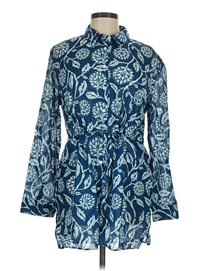 Pre-owned Zara Kimono In Blue
